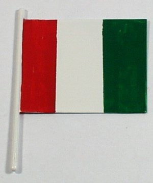 Toy oceanliner tin flag 1-3/8 x 1-1/8"