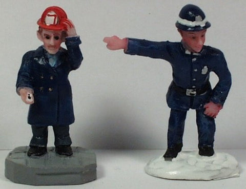 Fireman & Policeman 1-1/2 in. train figures :  layouts