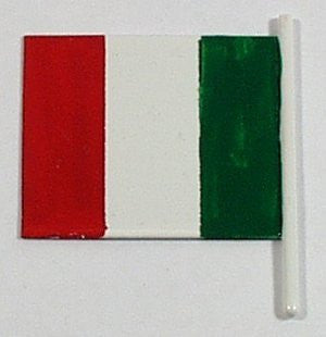 Toy Oceanliner flag  /Boats red/white/green