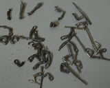 Lot of toy soldier arms with rifles, pistols etc.