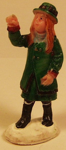 Young girl 2 in. train figure