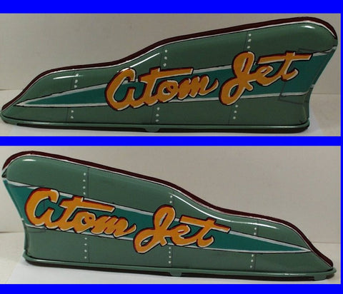 Yonezawa Atom Jet Car Top Fin 3-piece tin