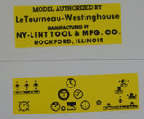 Nylint Tournadozer Decal Set.