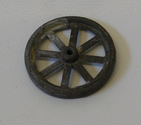 Toy Diecast spoked wheel 1-3/16"  Diameter One wheel only