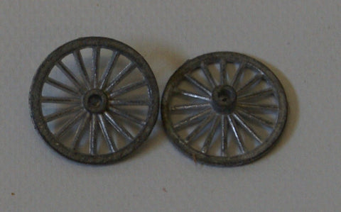 Britains Ltd. Two 5/8" Diameter spoked wheels.