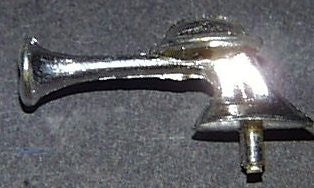 Toy boat siren horn 1" chrome plated.