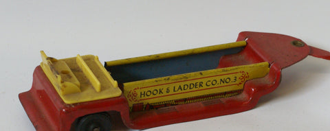 Toy Fire truck parts toy.  Two 3/4" Black wheels and axle