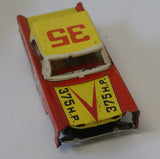 Tinplate small 'Challenger' Car missing front grill.  6"