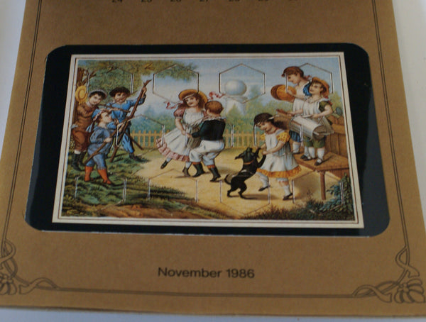 Antique Toy Postcards, set in a calendar.  Nice reference piece.