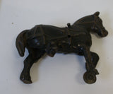 Cast Iron Horse rear right leg is missing.