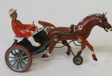 Trotting horse toy sold for parts or restoration. Composition