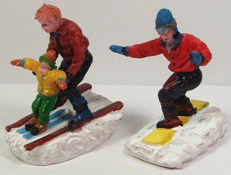 Father & son winter sports 2-1/4 in. train figures :