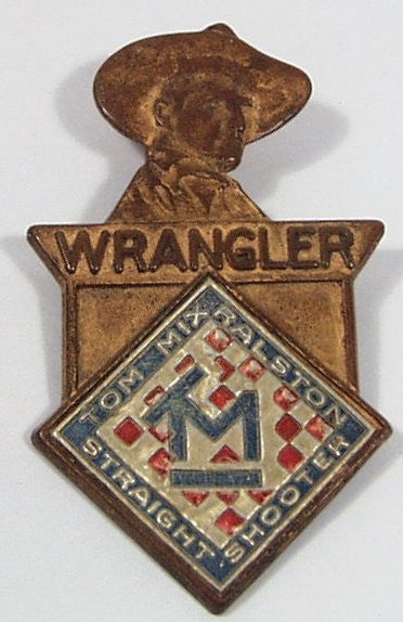 1938 Tom Mix Wrangler Brass Badge Premium