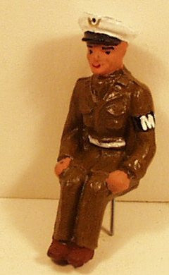 Vintage toy figure Composition type toy soldier : Police  55mm