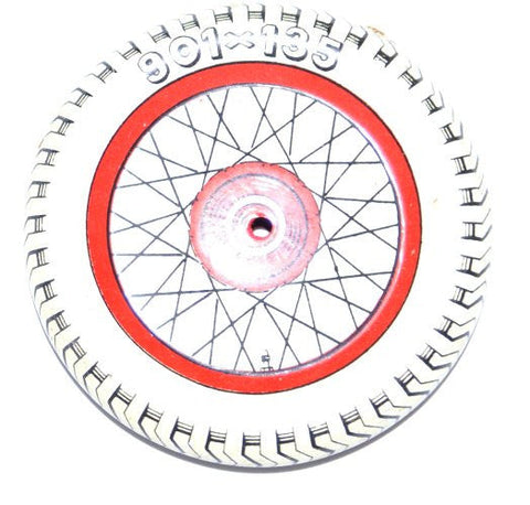 SFA Toy Motorcycle wheel.  2" Lithographed.