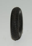 1-5/8" x 3/8" Vintage toy original tire with painted hub. 3/32 Axle size