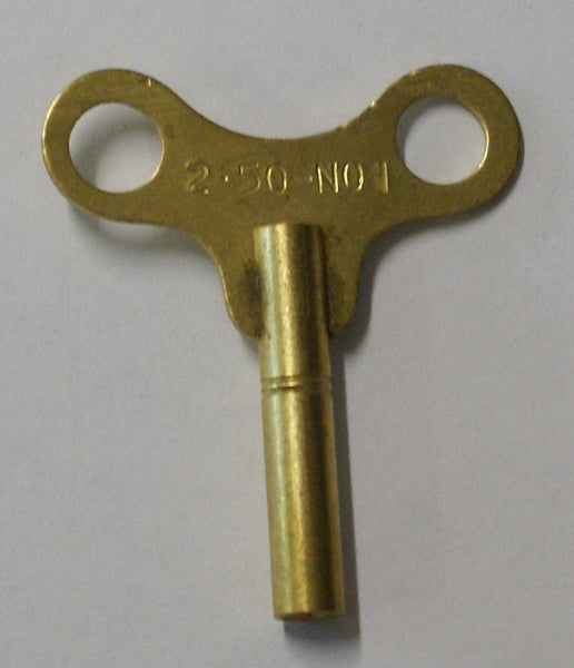 Vintage toy key : Brass Metric square key 2.5 #1