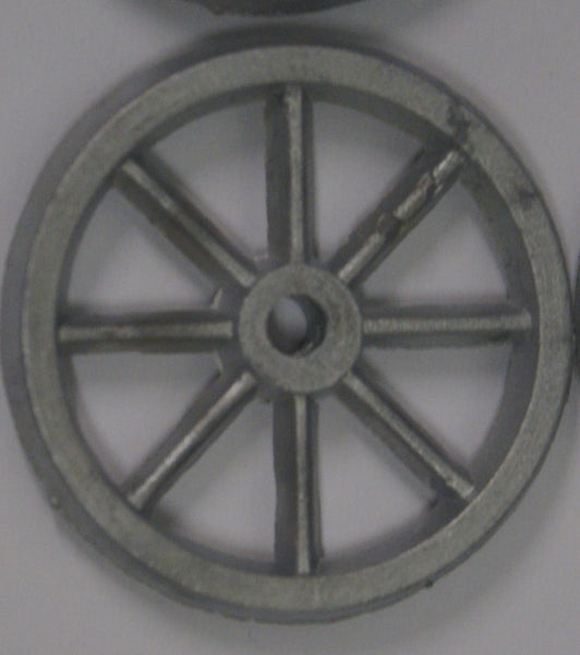 1-3/16" Cast spoked toy wheel.