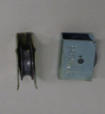 Vintage toy pulley wheel Set of two.  1/2" Diameter.