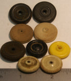 Lot of orginal toy wheels and tires.