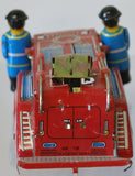 Tinplate fire engine toy part.  Good for parts only.