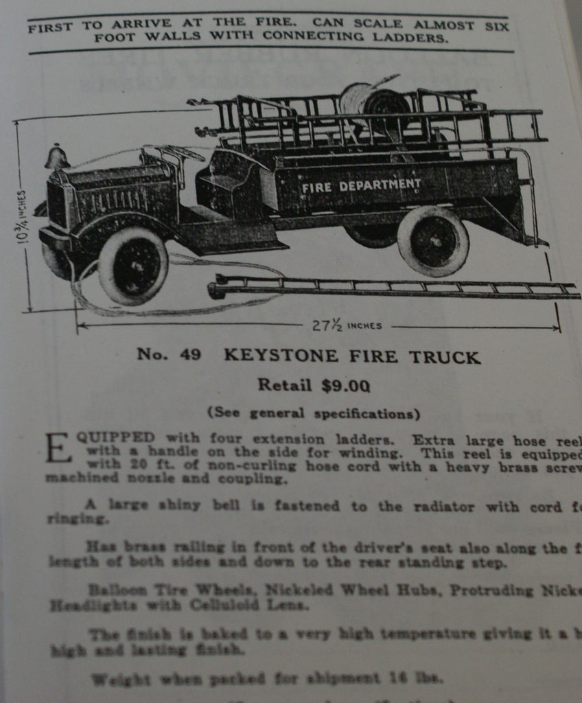 Keystone Steam Shovels and trucks reproduction Catalog. 24 pages