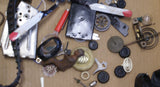 Vintage toy Junk Bin : various toy parts.