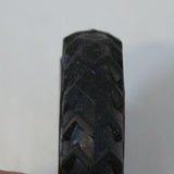 1-5/8" x 7/16th black rubber tire.