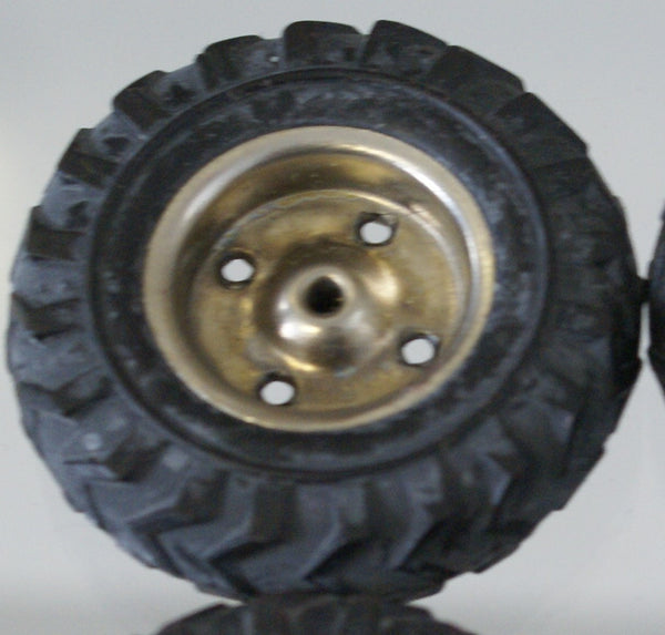 1-5/8" Wheel with hub vintage toys.  1/16" hub axle.