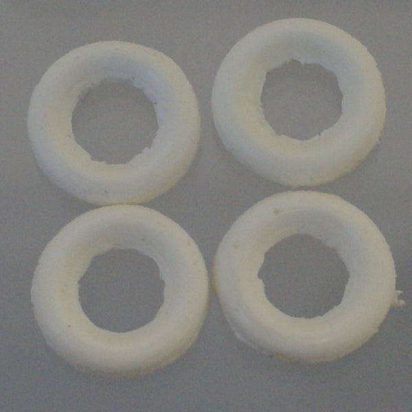 5/8" x 3/16"  toy tire Barclay Dinky ID 2/8" Cream (set of 4)