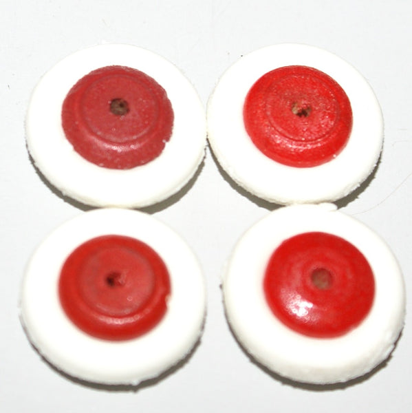 5/8" x 3/16"  toy tire Barclay Dinky ID 2/8" Cream Set with hubs