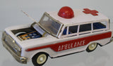 Vintage friction toy Ambulance. 8" x 3"