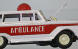 Vintage friction toy Ambulance. 8" x 3"