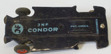 JNF Condor base plate and wheels : original parts.  Incomplete parts sold as is.