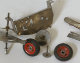 JNF Condor base plate and wheels : original parts.  Incomplete parts sold as is.