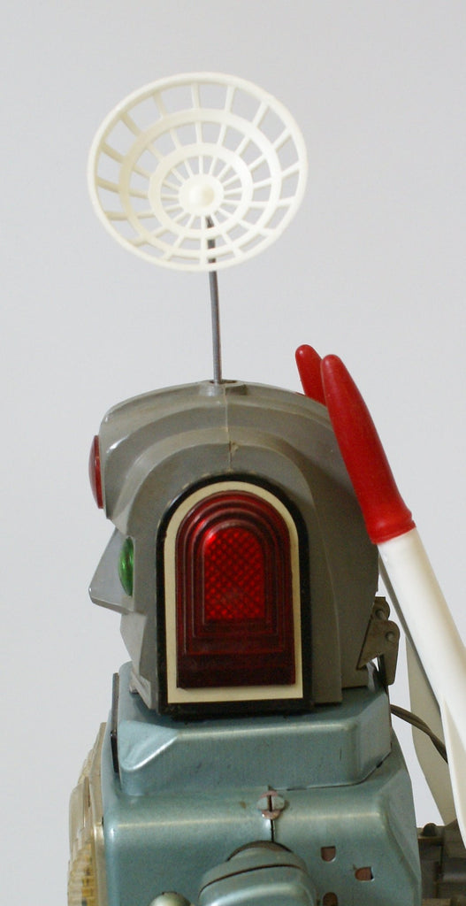 Rocket Man Space Toy by Rosko Yellow Antenna – Classic Tin