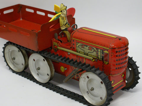 Marx toy Tractor Early Reversible 6 Wheel Construction replacement Track. 26" x 1/2"