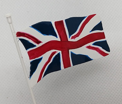 British Flag,  Union Jack toy boat flag. (see sizes in description)