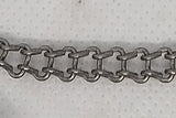 Vintage Toy ladder chain :  Under 1/4" or .230 wide with 6 links per inch.