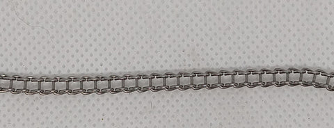 Vintage toy narrow Ladder Racket Chain :  1/8" x 9 links per inch