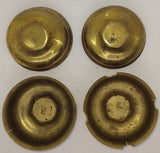 Pedal car original brass hub caps x 4  Diameter 2-3/4"