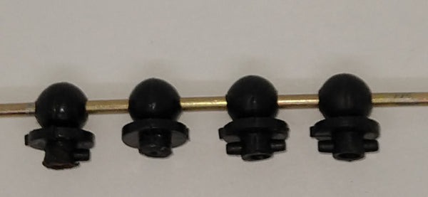 Plastic toy railing stanchion for trains and toys. 4/8 x 3/8" (set of four)