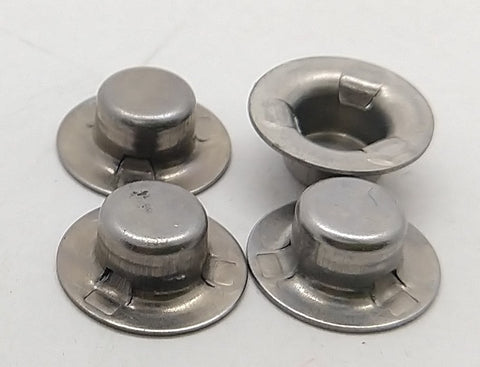 Tonka Toy Axle cap push nut : 1/4" stud/ axle size : Pressed Steel toys (set of 4)