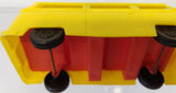 Plastic toy bus good for parts or wheels.