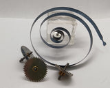 Vintage toy Gears and spring. Four piece set or with axle your choice
