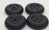 Vintage toy 7/8" Wheel Bakelite with tread detail. Single, or sets your choice.
