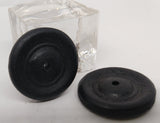 Vintage toy 1-1/8" wheel.  Hard plastic.  Black or Cream