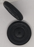 Vintage toy 1-1/8" wheel.  Hard plastic.  Black or Cream