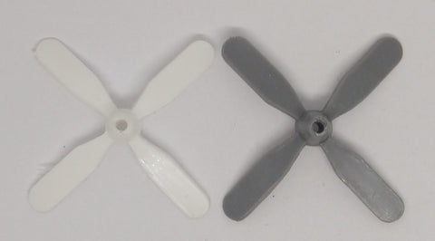 Vintage toy airplane Small DC-7 replacement propeller 2" for 12" wingspan toy.
