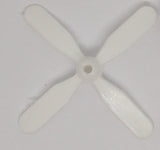 Vintage toy airplane Small DC-7 replacement propeller 2" for 12" wingspan toy.